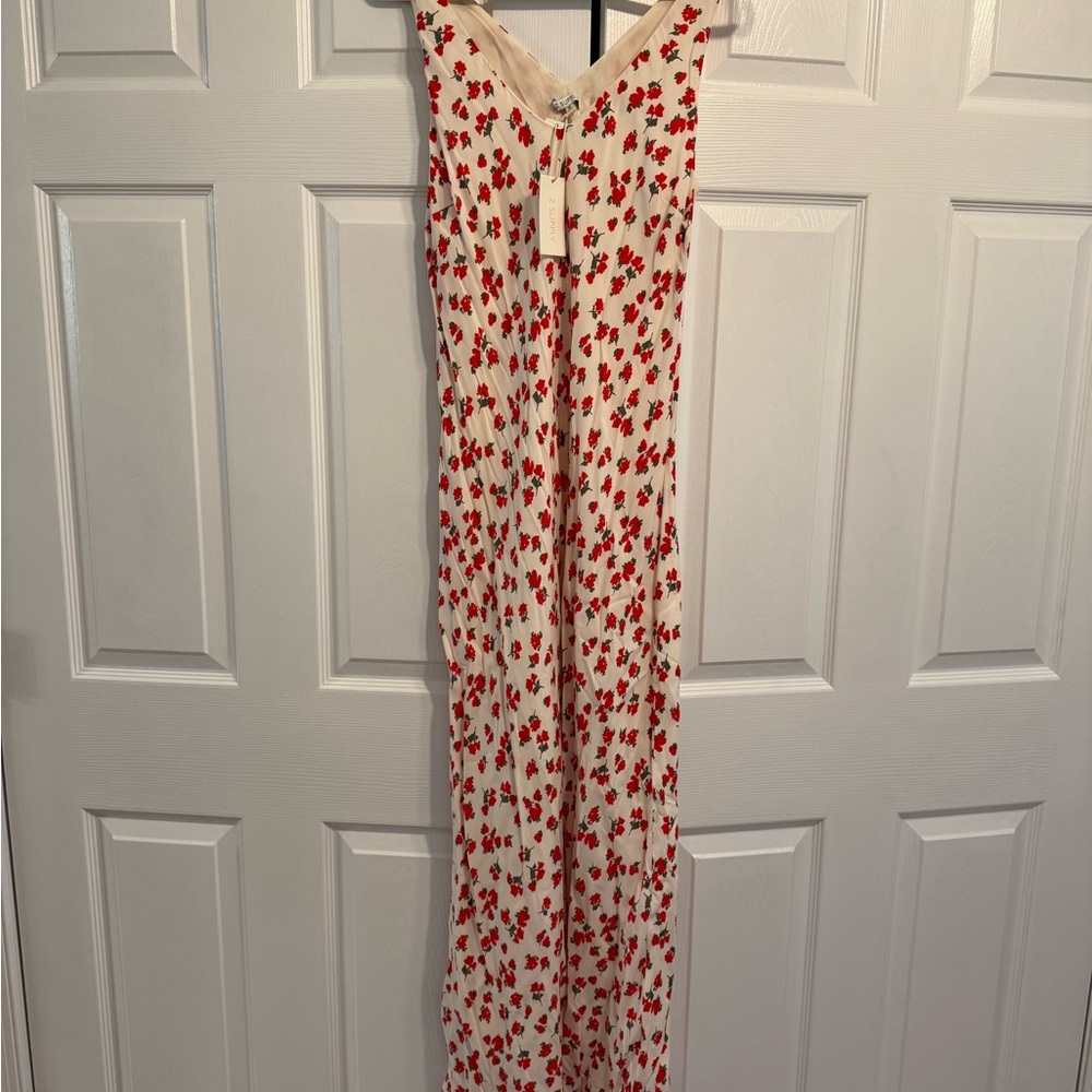Z Supply Red Floral Sleeveless Dress